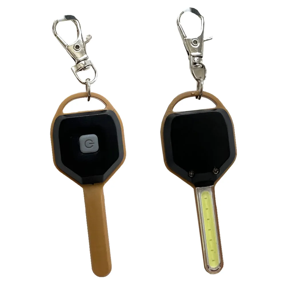 12 Pc Bright LED Keychain Flashlight Emergency Portable COB Light Flash Key Ring