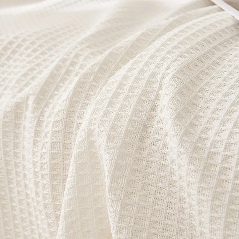 180x180cm White Premium Polyester Sofa Throw Blanket | 180x180 cm | Multi-Seasonal Use | Sofa Protector