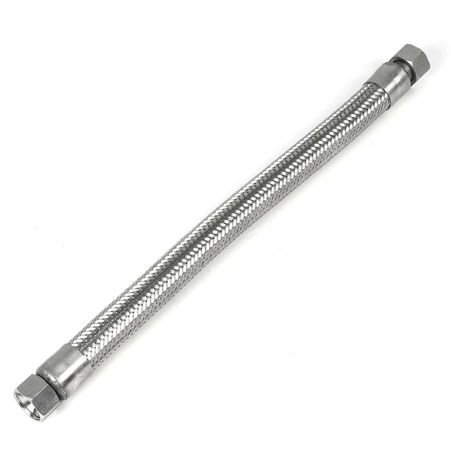1" x 18" Stainless Steel Compressed Air Line Metal Flex Hose Compressor Tube