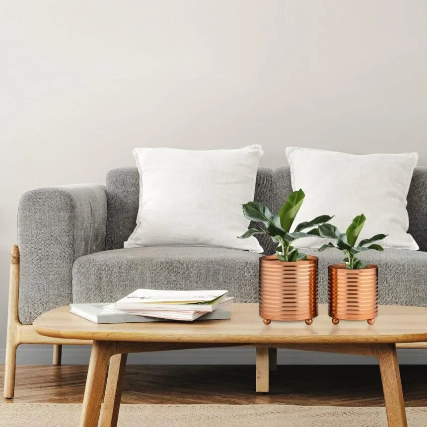 2Sat Rose Gold Garden Planter