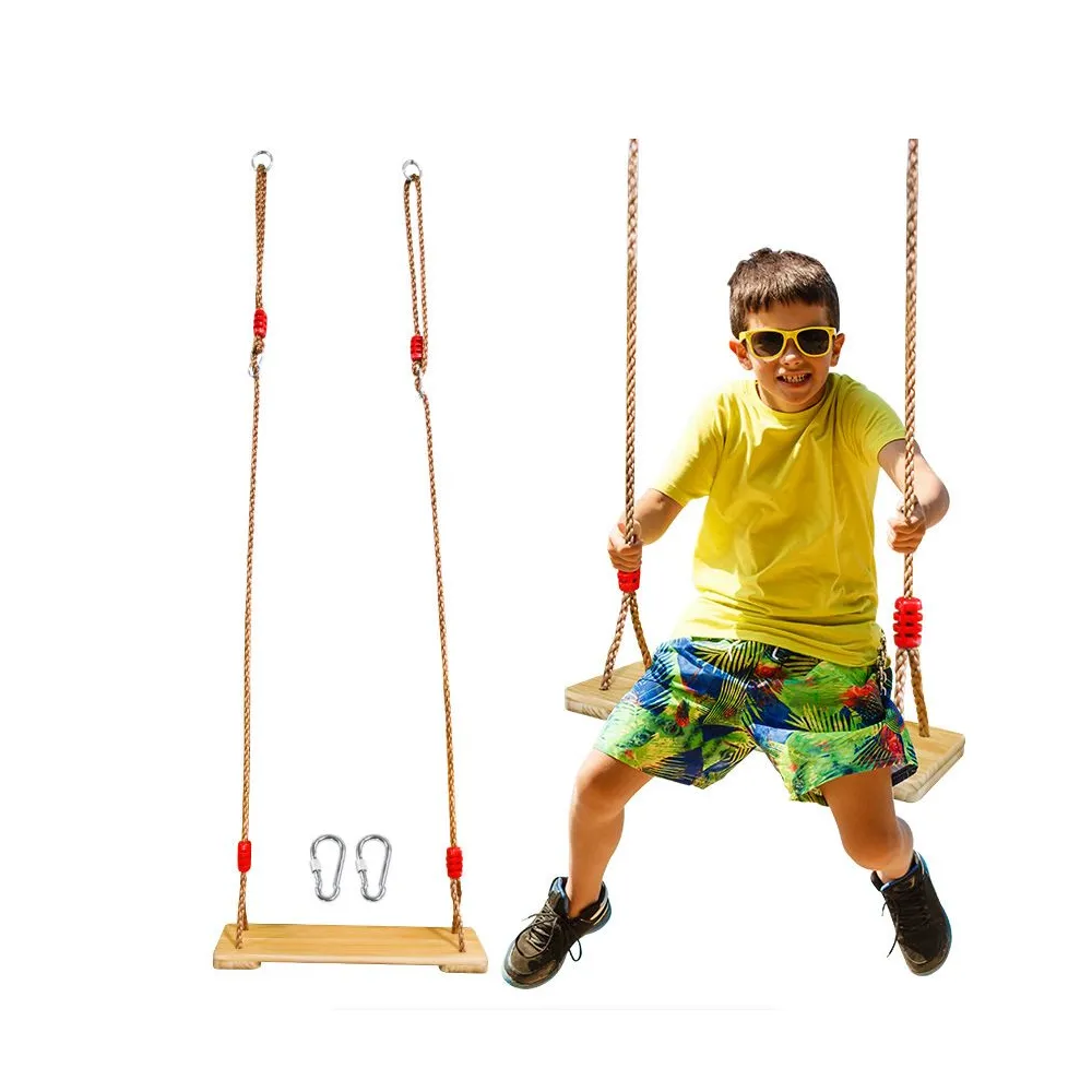 Adjustable Rope Wooden Flat Swing Seat Ay-231