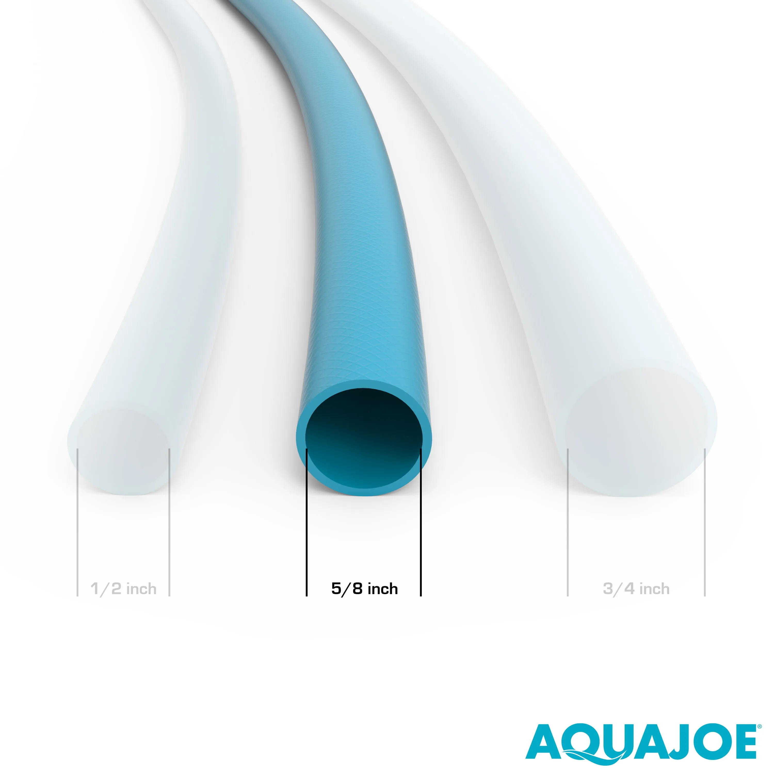 Aqua Joe AJPGH50-DWS Hybrid Polymer FLEX Kink-Free Garden Hose | 50-Foot | 5/8"