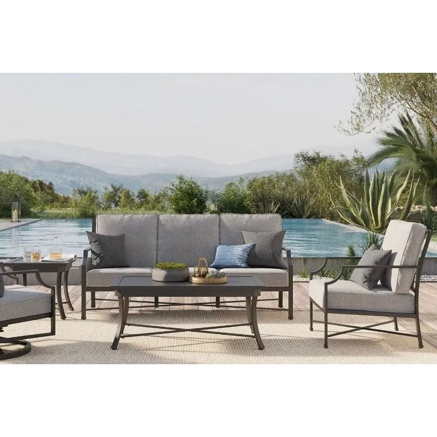 Cannes Gray Outdoor 23" Square End Table