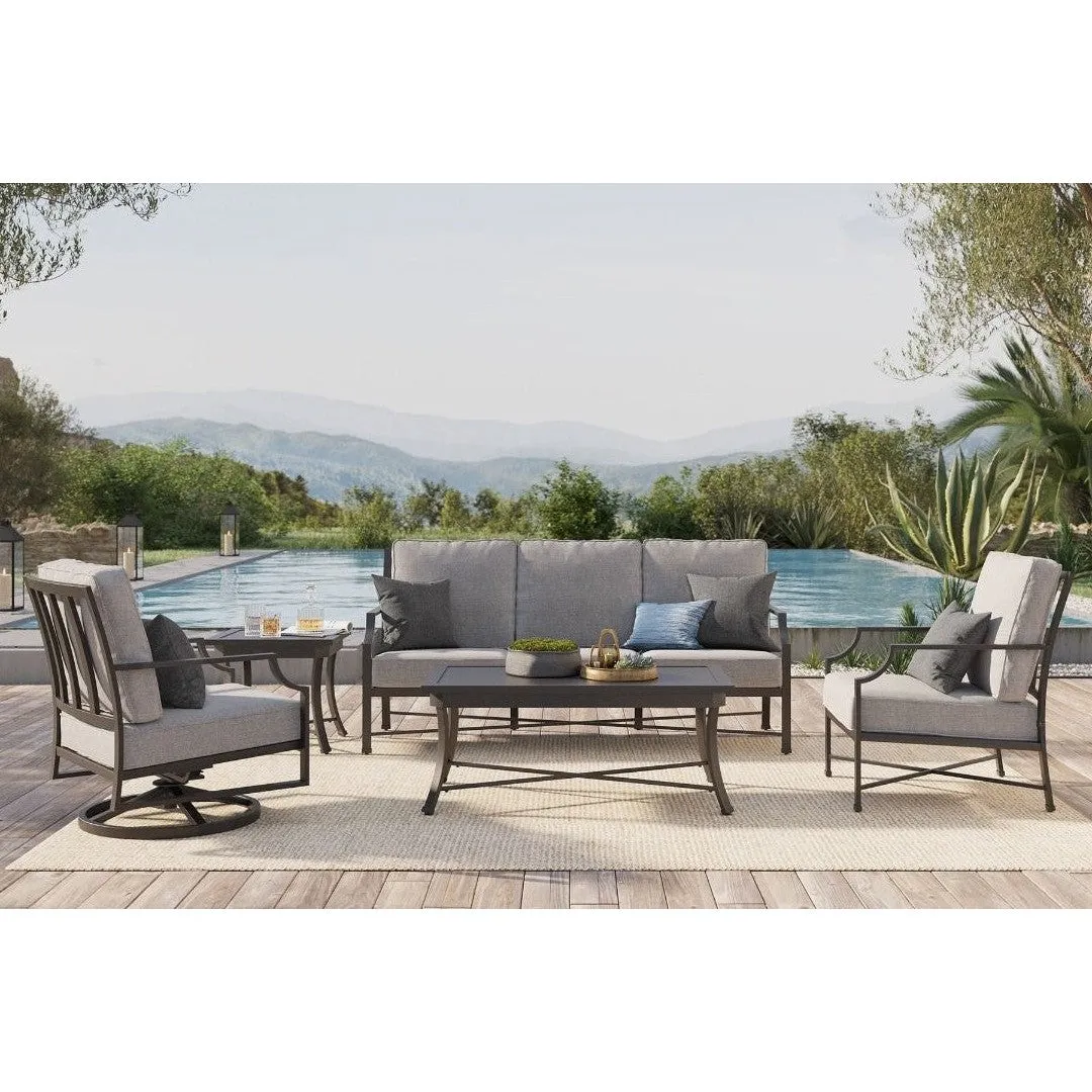 Cannes Gray Outdoor 23" Square End Table