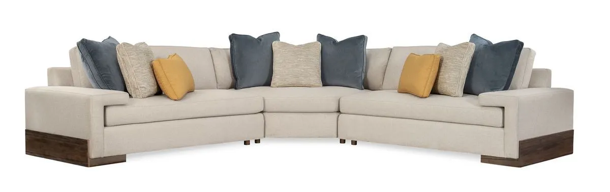 Caracole Upholstery - I'm Shelf-Ish 3-Pc Sectional