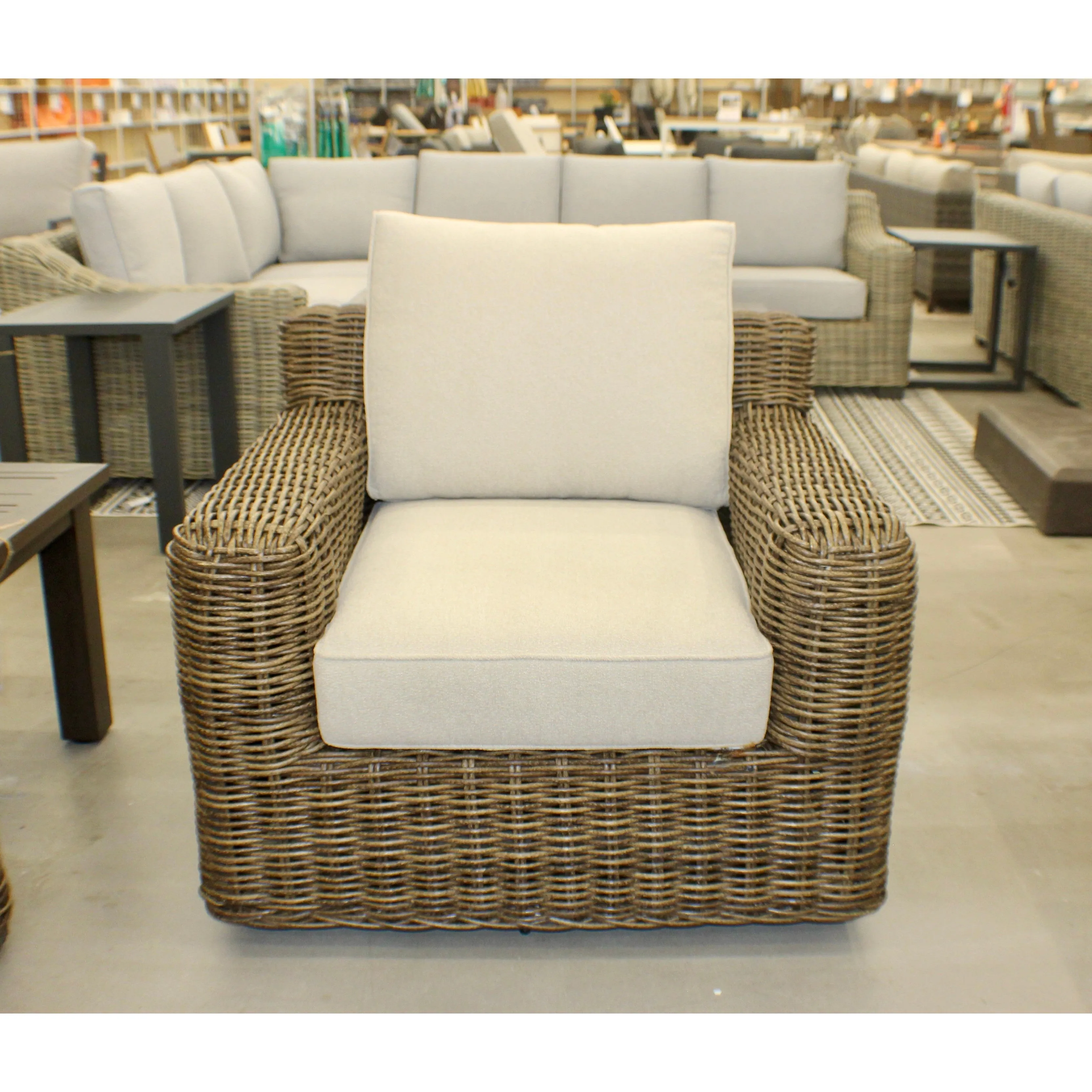 Carmel Brown 3pc Outdoor Seating Set with LUX Heavy Weave