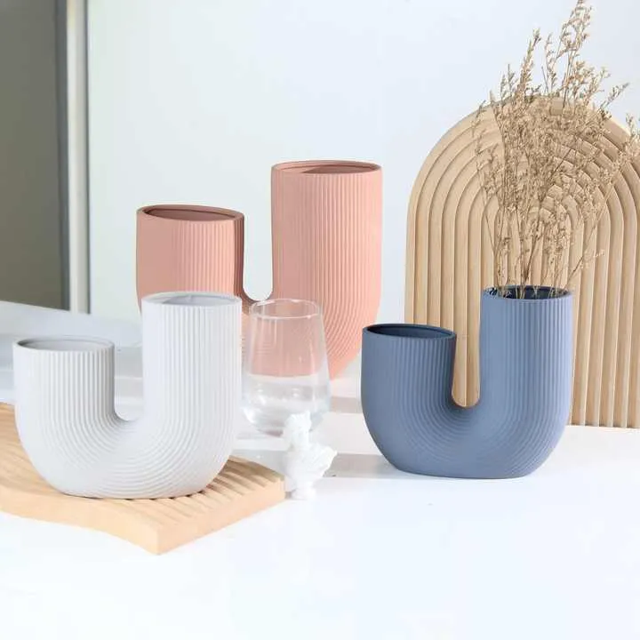 Factory Wholesale Nordic Style-مزهرية سيراميك