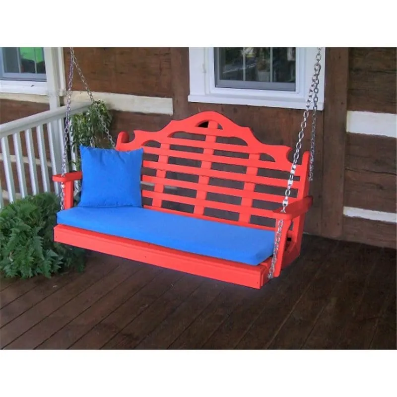 Marlboro Porch Swing 4 Foot Colored Poly Lumber