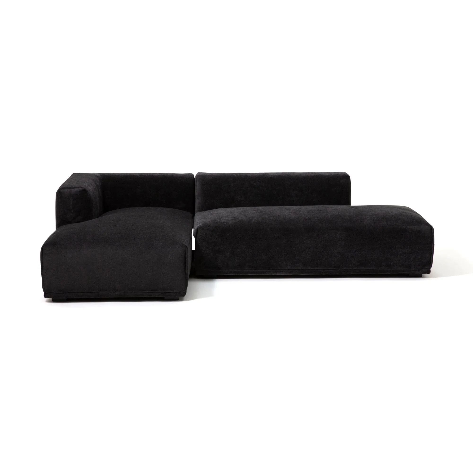 Mehne Sofa Left Black (W1460 × D810 × H580)