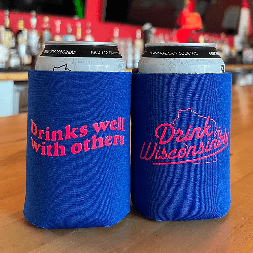 "Drinks Well With Others" Coozie