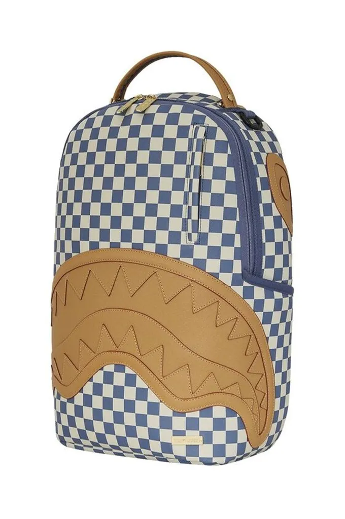 Sprayground Letter Checkers Shark Yacht Club DLXSV Backpack