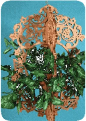 Victorian Hanging Planter Scroll Saw Pattern